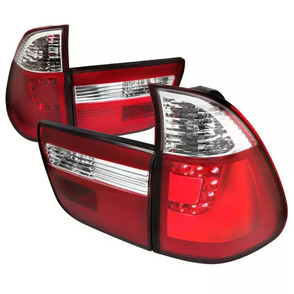 Spec-D 00-06 BMW X5 LED Tail Lights Red