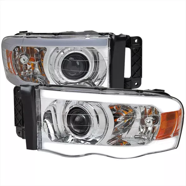Spec-D 02-05 Dodge Ram 1500 2500 3500 Projector Headlights Chrome