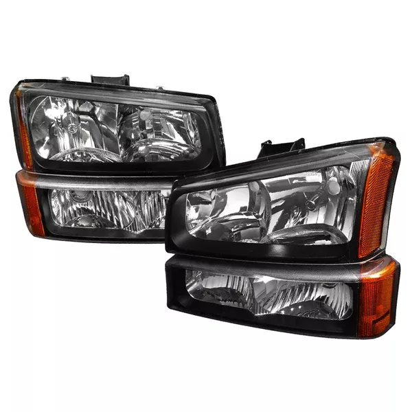 Spec-D 02-06 Avalanche 03-07 Silverado Headlights Bumper Lights