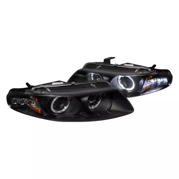 Spec-D 97-00 Chrysler Sebring Halo Projector Headlights Black