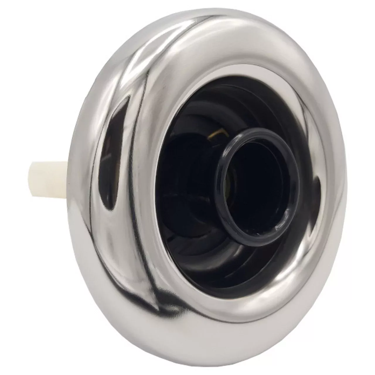 Waterway Threaded 3-3/8" Spa Jet - Black/Stainless Steel